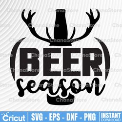 Beer Season SVG, Deer Season SVG File, Beer SVG File, Deer Svg File, Svg Files for Cricut, Digital Download Svg File