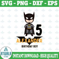 personalized name batman birthday svg, batman birthday svg, family matching batman, batman birthday svg family custom ag