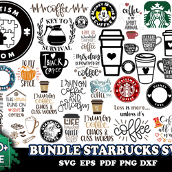 500 bundle starbucks svg, starbucks coffee wrap bundle svg
