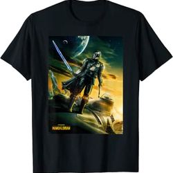 star wars the mandalorian season 3 poster design t-shirt