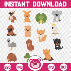 australia animal clipart png- new zealand animal png- cute animal clip art - only png