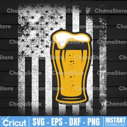 craft beer american flag usa 4th july brewery alcohol lovers png, sublimation design, patriotic usa flag design,