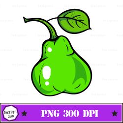 pear watercolor handpainted digital clipart fruit cards download free commercial use png