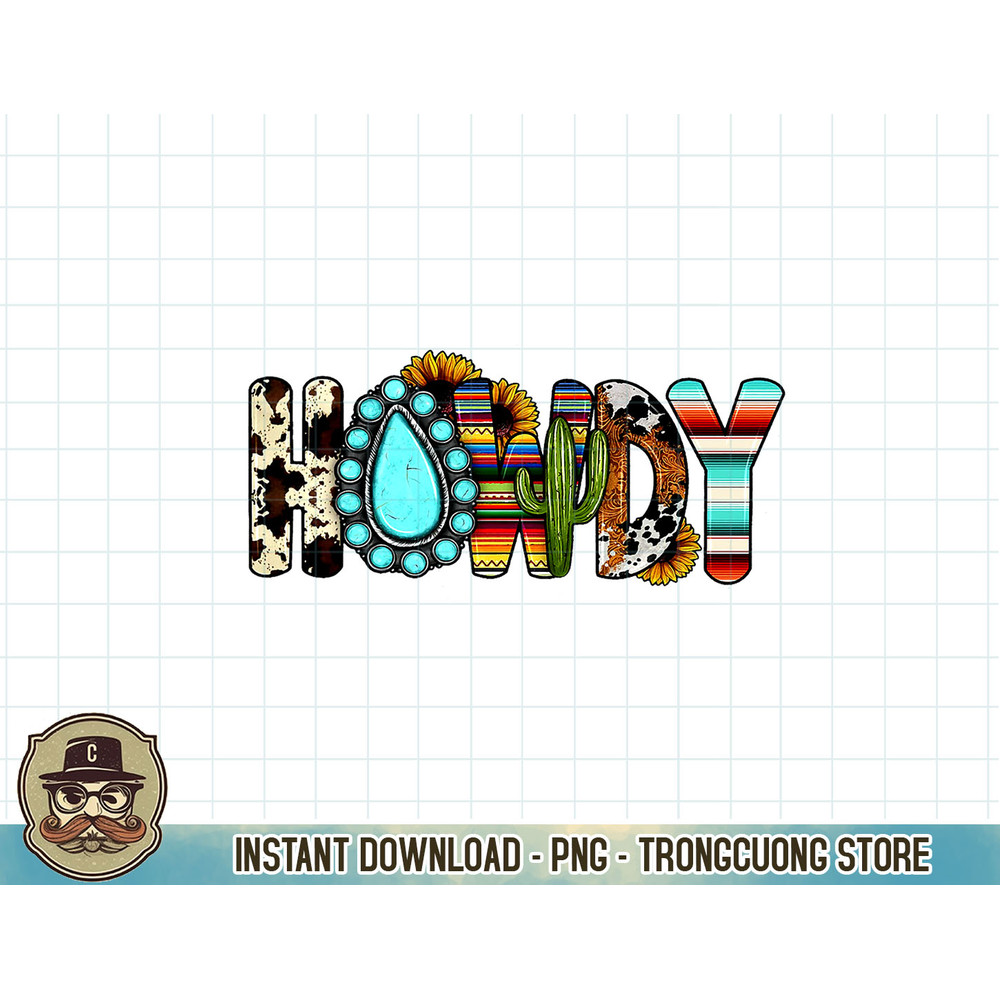 Howdy Redeo Western Country Cowboys Cowgirls Funny Gift T-Shirt copy.jpg