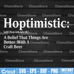 hoptimist definition - craft beer sign printing template vector template svg/png