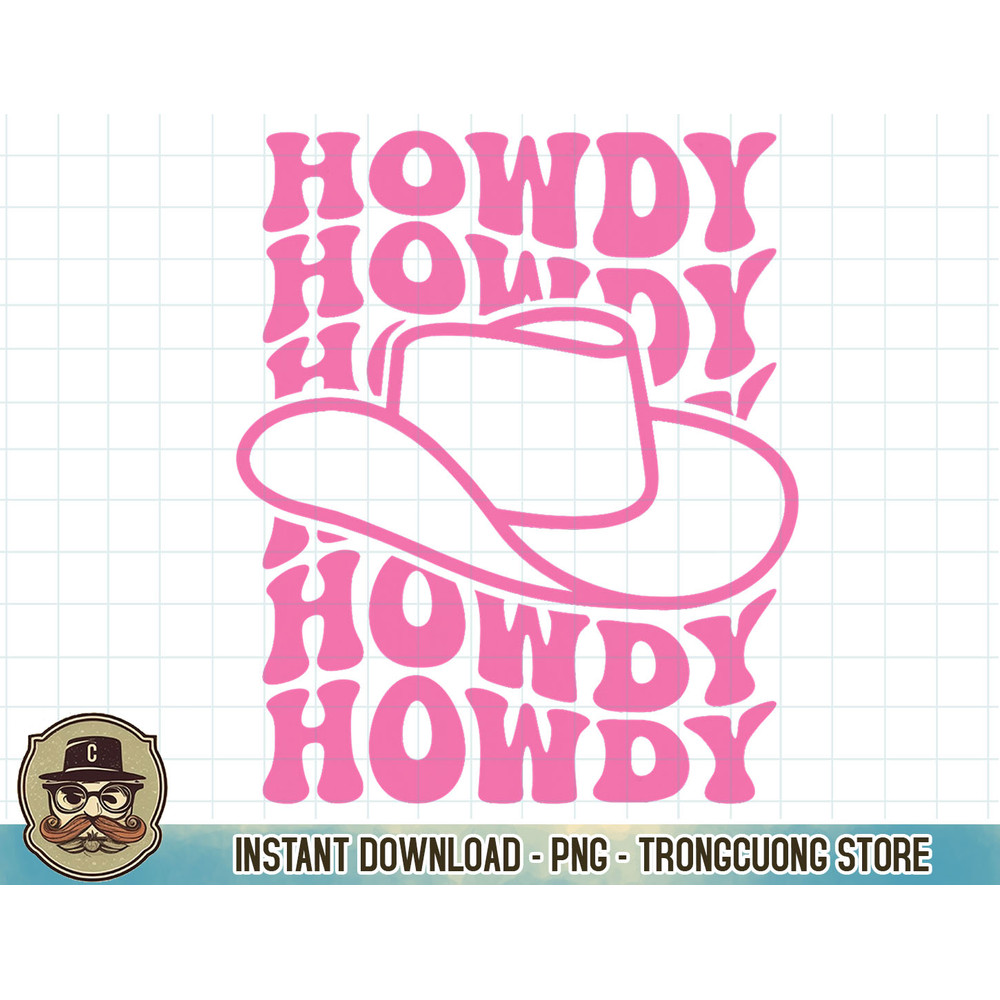 Howdy Western Rodeo Country Southern Cowgirl Vintage Groovy T-Shirt copy.jpg
