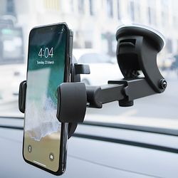 Retractable Car Phone Holder with 270-Degree Adjustable Arms for Complete Protection