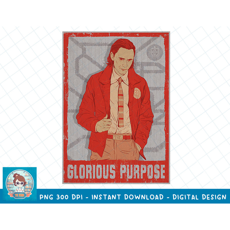 Marvel Loki Glorious Purpose Poster T-Shirt copy.jpg