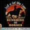 Just A Girl Who Loves Sunshine and Horses Horse Women Riding T-Shirt copy.jpg