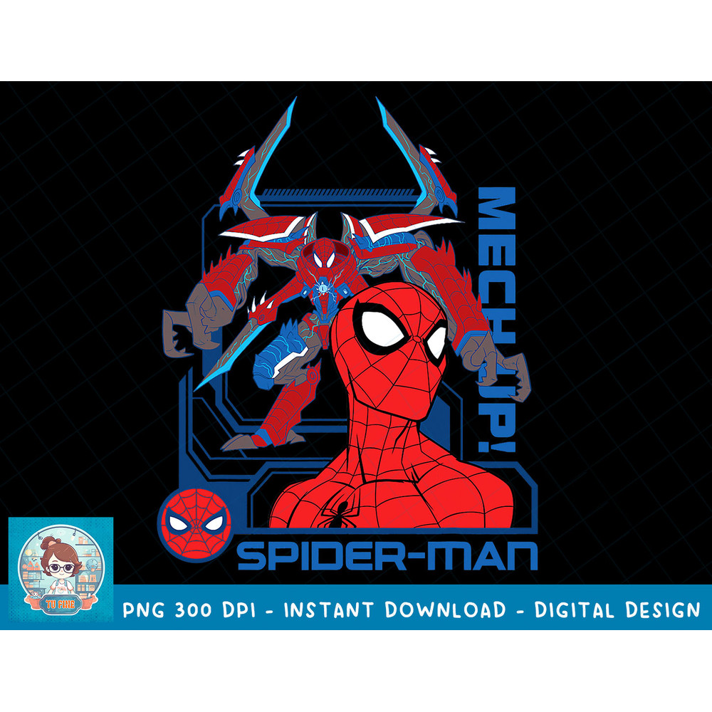 Marvel Mech Strike Monster Hunters Spider-Man Mech Up T-Shirt copy.jpg