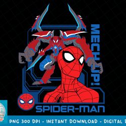 Marvel Mech Strike Monster Hunters Spider-Man Mech Up T-Shirt copy PNG Sublimate