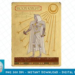 marvel moon knight ancient egyptian card t-shirt copy png sublimate