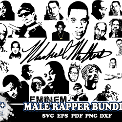 30 male rapper bundle, trending svg, rapper bundle svg