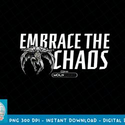 marvel moon knight embrace the chaos jumping logo t-shirt copy png sublimate