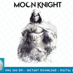 marvel moon knight faded portrait t-shirt copy png sublimate