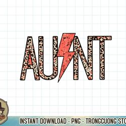 retro leopard aunt lightning bolt western country auntie sweatshirt copy png sublimation