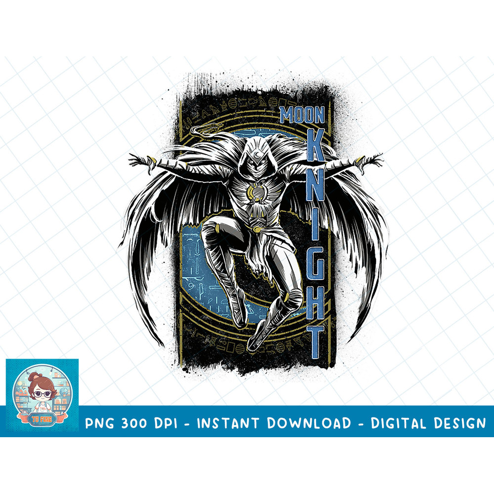 Marvel Moon Knight Jumping Grunge Badge T-Shirt copy.jpg