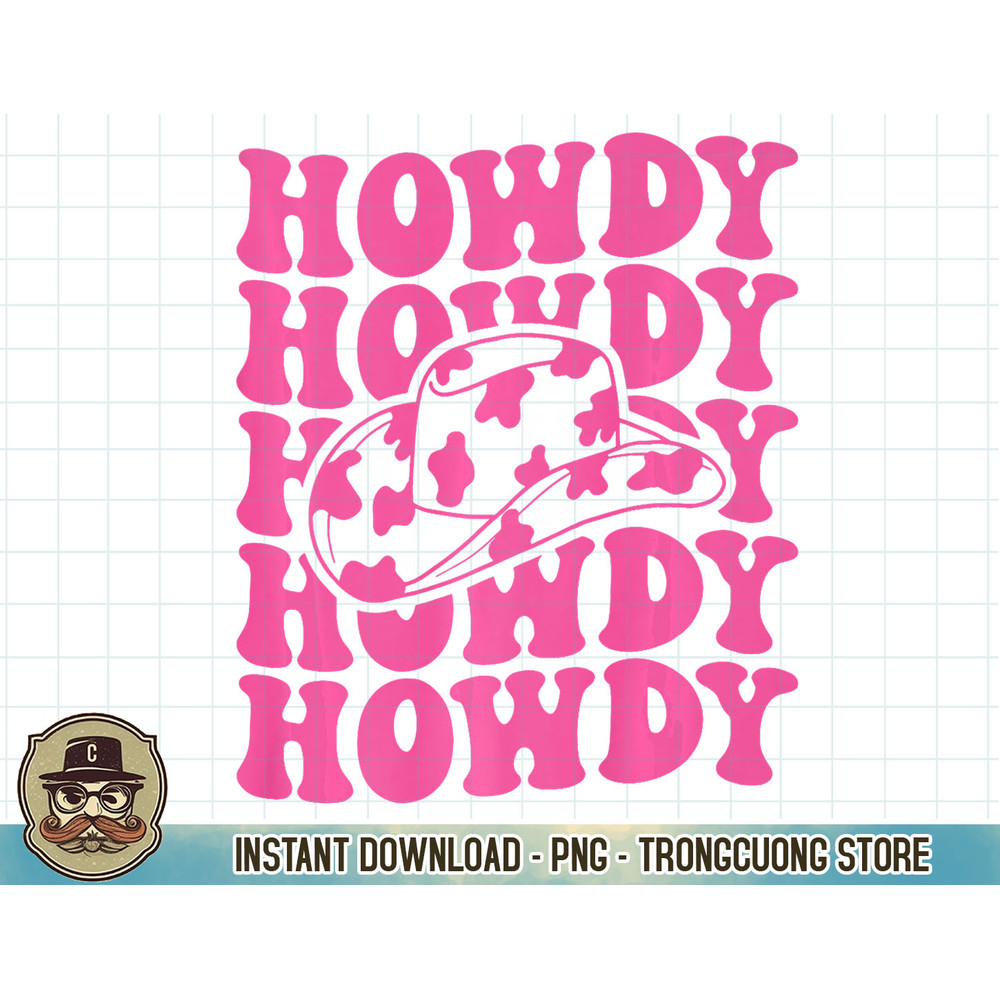 Rodeo White Howdy Western Retro Cowboy Hat Southern Cowgirl Premium T-Shirt copy.jpg