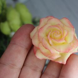 Mom's gift, rose , flower design, miniature, flower miniature, mom's day, spoon with decor, friend gift, dinnerware