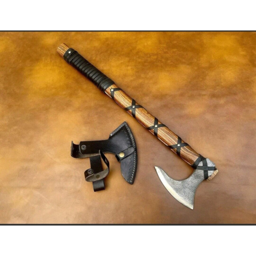 TheUltimateVikingCollectionLotof7HandmadeForgedRagnarAxeLothbrokBattleHatchets 3png