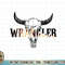 Vintage Rodeo Wrangler Western Cow Skull, Leopard Bull T-Shirt copy.jpg
