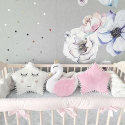 crib rail guard, solid crib safety, crib accessories, teething pad, cotton rail cover, cot rail cover, mini crib railing