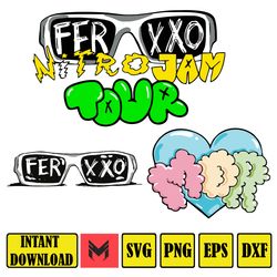 ferxxo svg, cutting file, png eps dxf digital clipart, great for viny decals, stickers, t-shirts, mugs & more! reggaeton