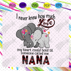 i never knew how much love my heart could hold svg, nana svg, nana life, nana lover, mother day svg, mother day shirt, m