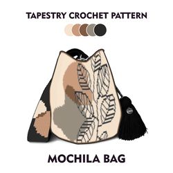 Crochet bag pattern / wayuu mochila bag / BOHO -1
