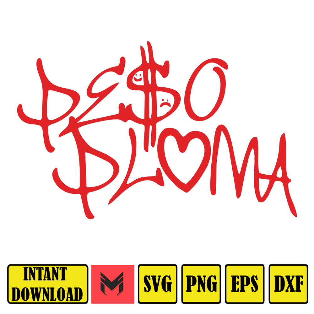 Peso Pluma Bundle SVG, Cutting File, Digital Clipart, Great for Viny Decals, Stickers, T-Shirts, Mugs & More! Signature SVG Design4.jpg