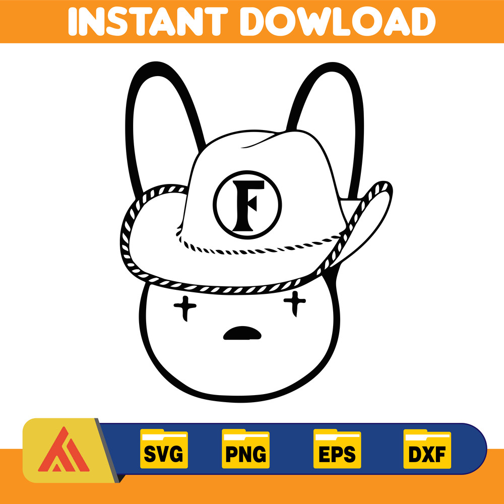 Bad Bunny Grupo Frontera PNG, Bad Bunny Grupo Frontera, Grupo Frontera Svg, Grupo Frontera Png, Layered, Instant Download1.jpg