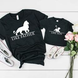 like father like son svg, lion king family svg, simba svg, customize svg, vinyl cut file, svg, pdf, jpg, png, ai printab