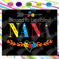 blessed to be call nana svg, nana life svg, nana gift svg, gifts for nana svg, mothers day svg, mother day gift, mothers