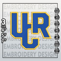 UC Riverside Highlanders  Embroidery Designs, NCAA Logo Embroidery Files, NCAA UC Riverside, Machine Embroidery Pattern
