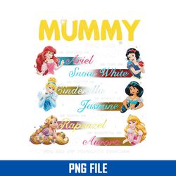 Mummy Princess Png, Disney Princess Mom Png, Disney Mom Png Digital File