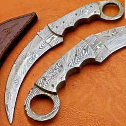 Full Tang Hand Forged Damascus Steel Hunting Karambit Knife with Full Damascus Body: The Ultimate Hunting Experience