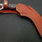 AUniqueAdditiontoYourCollectionFullTangHandForgedDamascusSteelKarambitKnifewithBuffal
