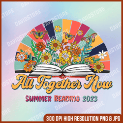 all together now summer reading 2023 book wildflower lover png, all together now png, png high quality, png, digital