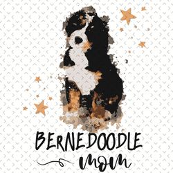 watercolor bernedoodle mom doodle svg, mothers day svg, mom svg, bernedoodle svg, bernedoodle puppy svg, doodle svg, doo