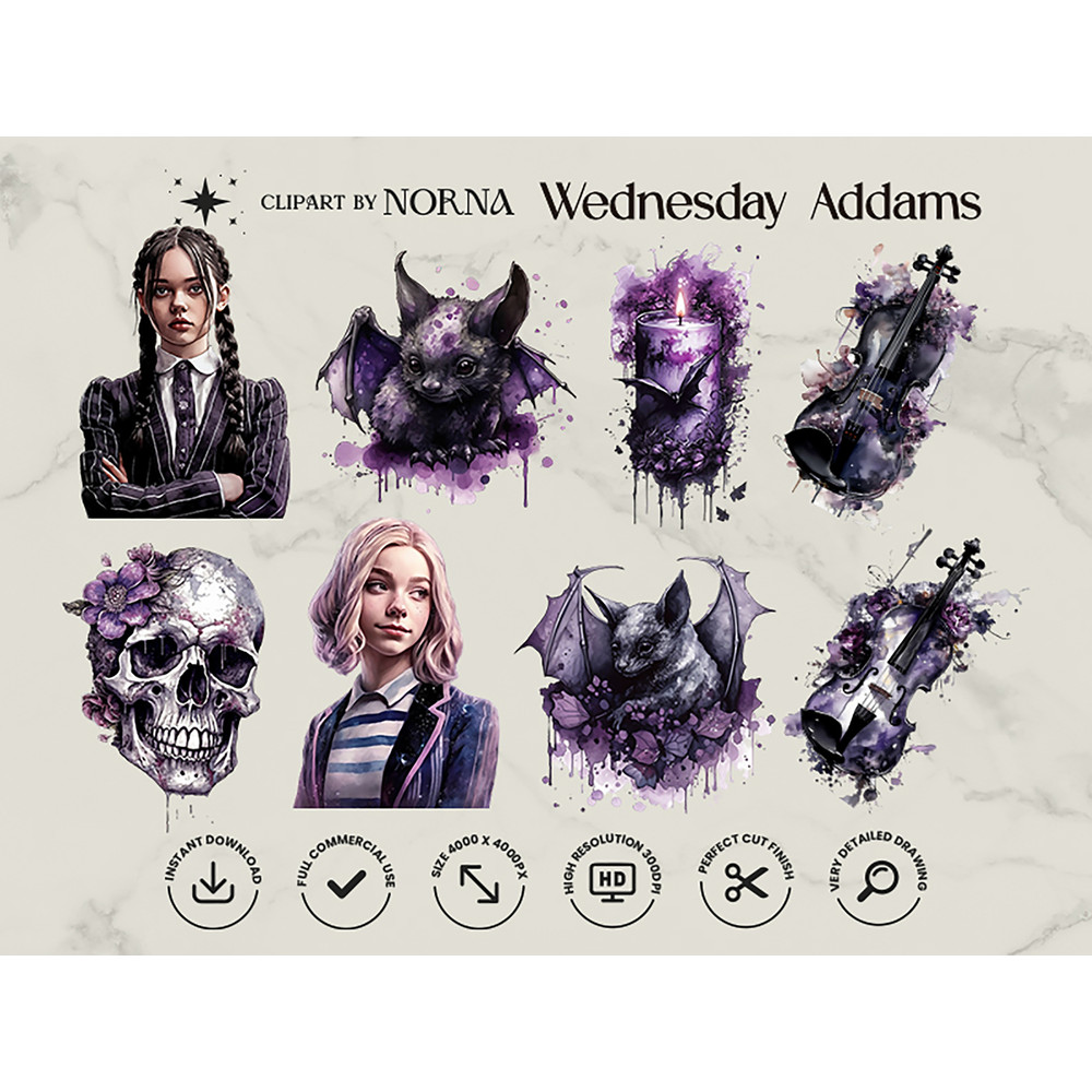 Apresentação Wednesday Addams - Clipart by Norna_0008_62k.jpg