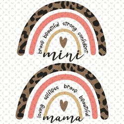 rainbow mama mini svg, mothers day svg, mom svg, mini svg, rainbow svg, mom love svg, mom gifts, mom life svg, best mom