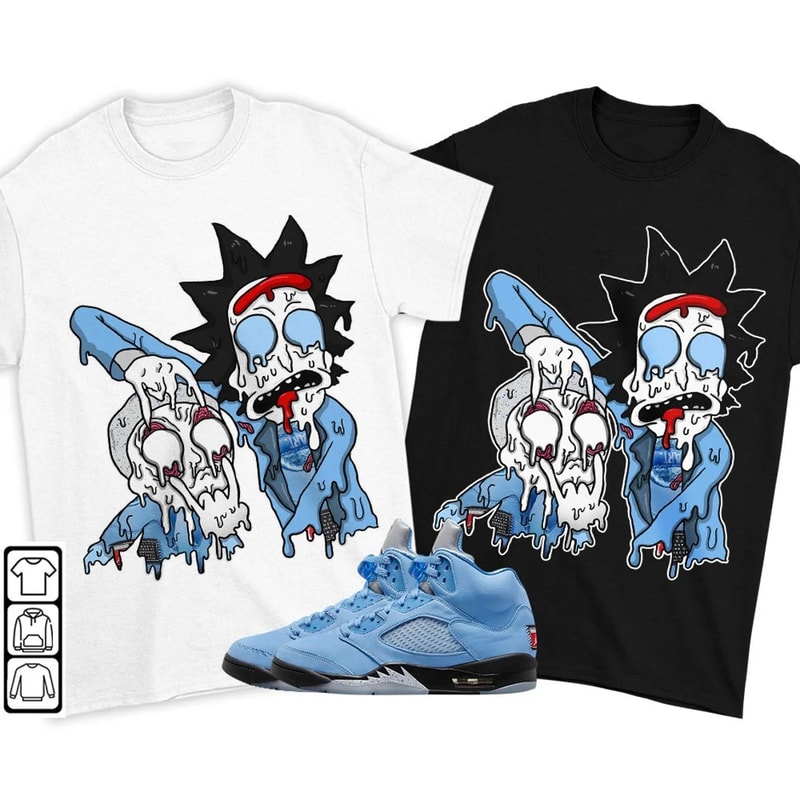 Bart Chicano Unisex Sneaker Shirt, Retro University Blue 5s Tee, Jordan 5 University Blue T-Shirt