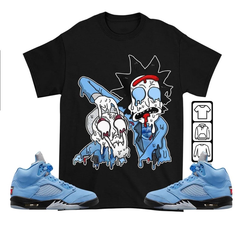 Bart Chicano Unisex Sneaker Shirt, Retro University Blue 5s Tee, Jordan 5 University Blue T-Shirt