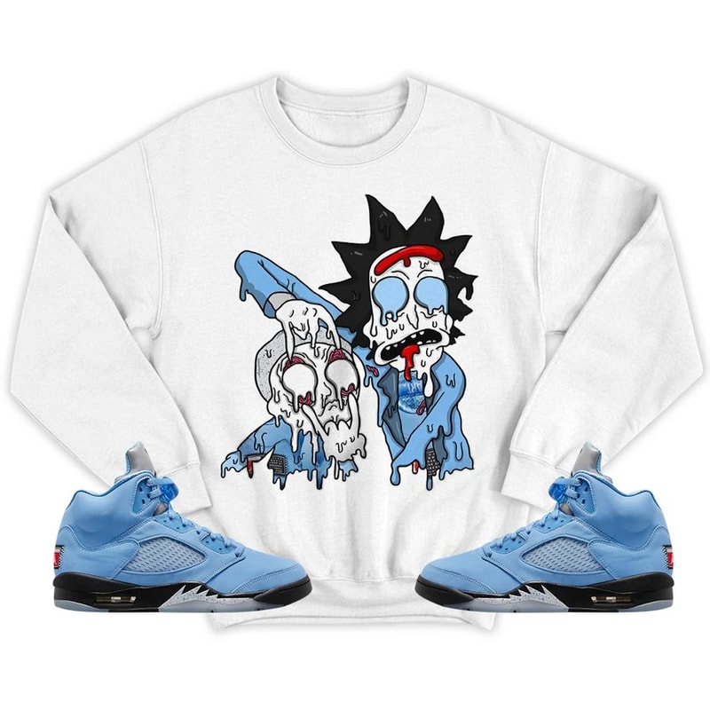 Bart Chicano Unisex Sneaker Shirt, Retro University Blue 5s Tee, Jordan 5 University Blue T-Shirt