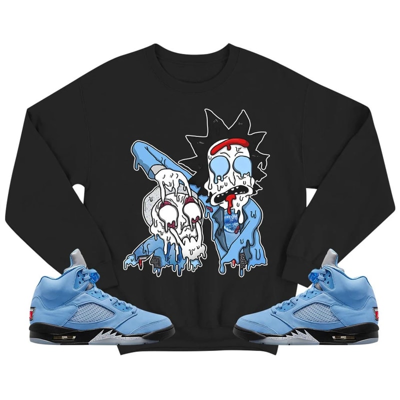 Bart Chicano Unisex Sneaker Shirt, Retro University Blue 5s Tee, Jordan 5 University Blue T-Shirt