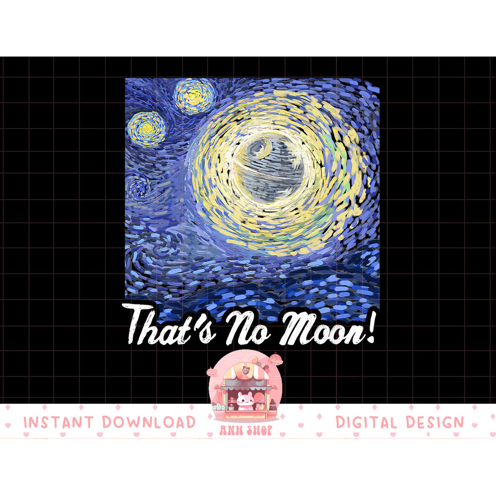 Star Wars Death Starry Night That's No Moon! Graphic T-Shirt T-Shirt copy.jpg