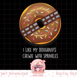 star wars donut chewie with sprinkles png