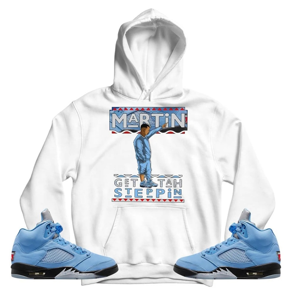 Martin Tv Got Em Unisex Sneaker Shirt, Retro University Blue 5s Tee, Jordan 5 University Blue T-Shirt, Hoodie, Tanktop