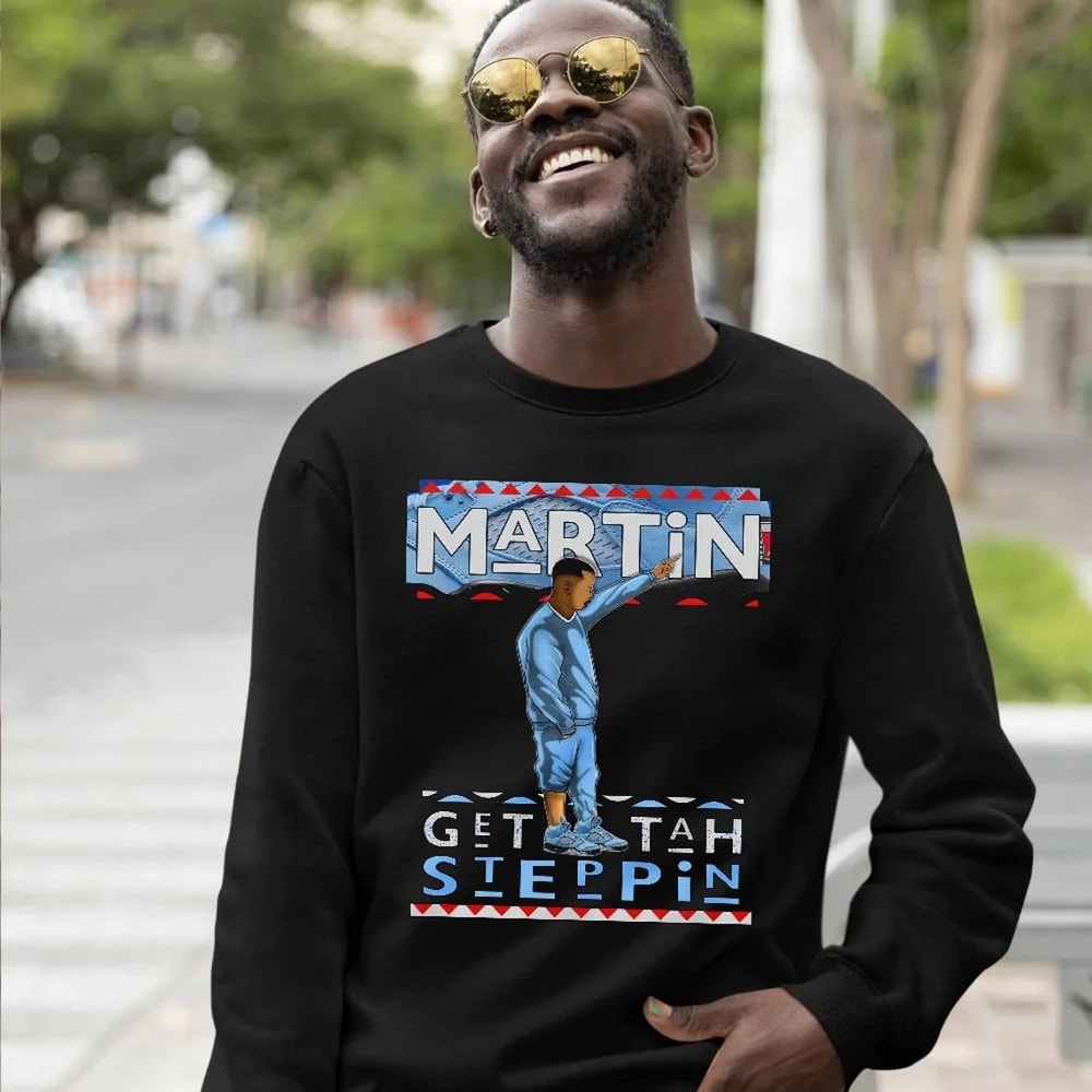 Martin Tv Got Em Unisex Sneaker Shirt, Retro University Blue 5s Tee, Jordan 5 University Blue T-Shirt, Hoodie, Tanktop