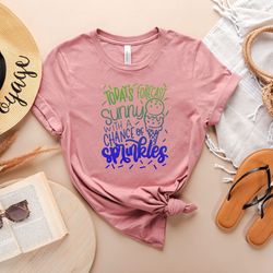 camping forecast shirt - weekend camp t-shirt - today's forecast sunny with a change of sprinkles shirt - holiday quote